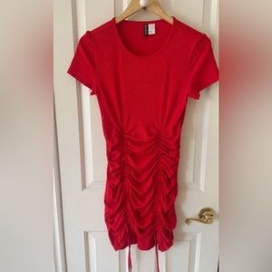Short red dress
